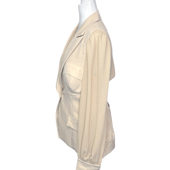 Blithe Cutout Back Blazer Cream - Picture 3 of 6